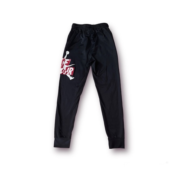 Black Air Jordan Jumpman Logo Fleece Joggers Size Large - Picture 2 of 5